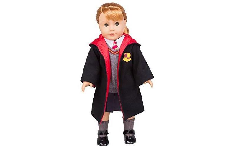 Dress Along Dolly Hermione Granger Harry Potter Outfit for American Girl Doll, 7 Pieces
