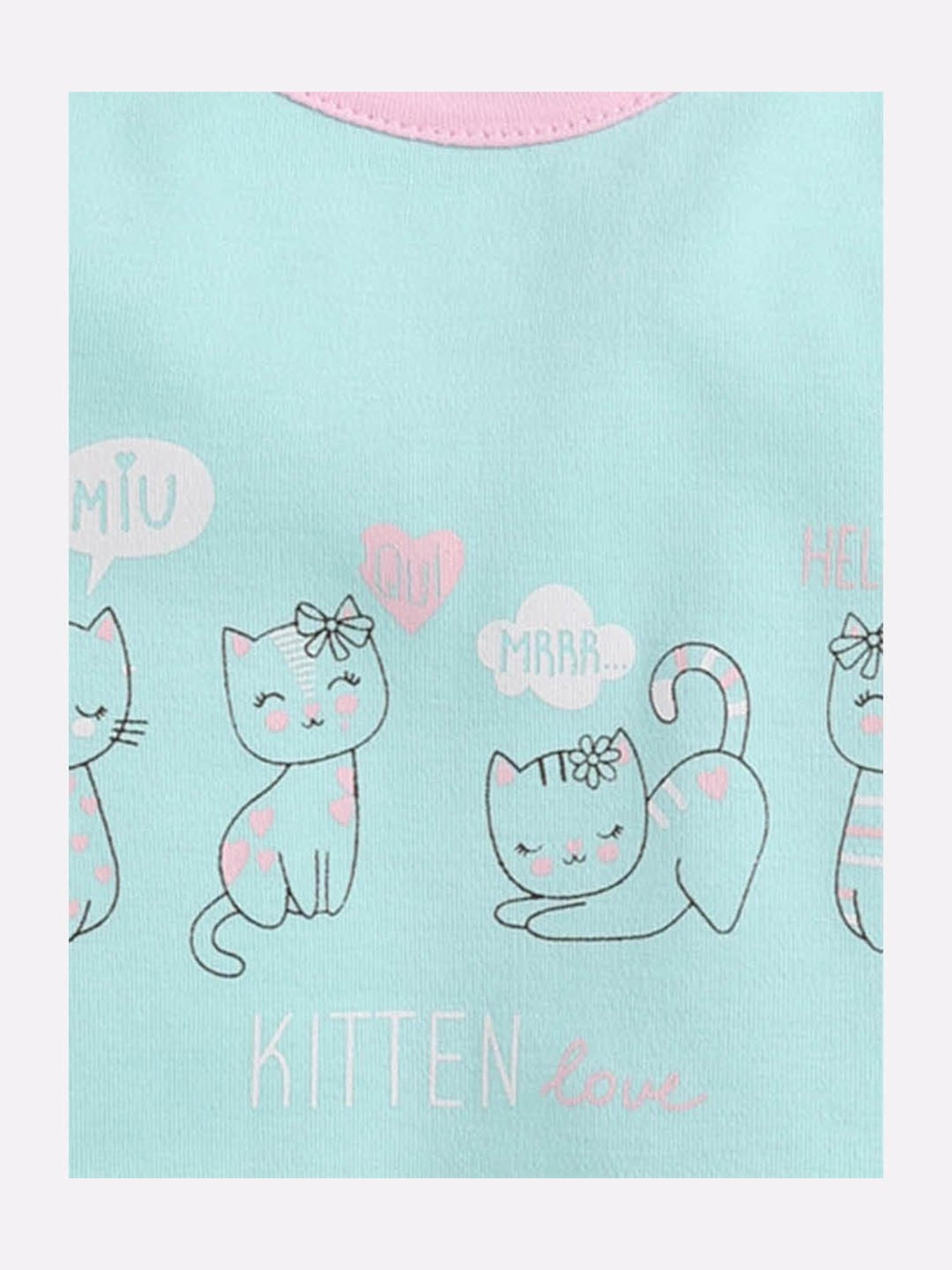 Baby Go Kids Pink & Blue Printed Rompers (Pack Of 2)