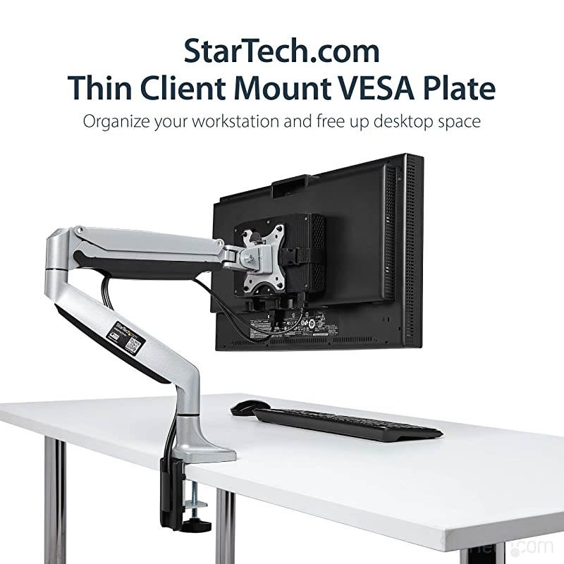 com Thin Client Mount Mini PC VESA Mount Adjustable 7 to 28 Under Desk Computer Mount Mac Mini Monitor Mount ACCSMNT
