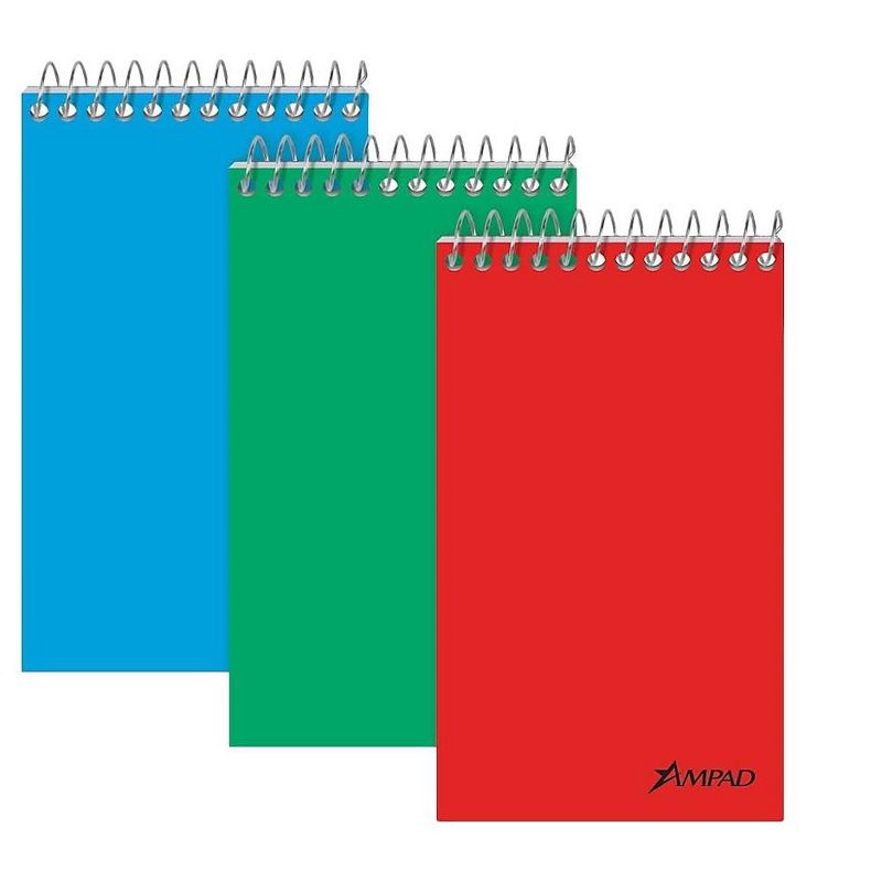 Ampad Memo Pads 3" x 5" Narrow Ruled Assorted 60 Sheets/Pad 397987