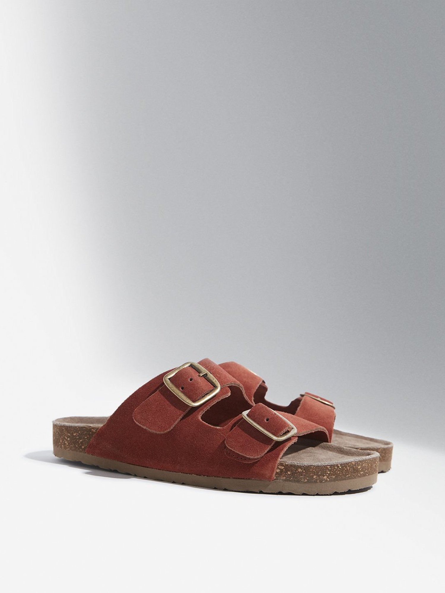 LUNA BLU by Westside Orange Slip-On Sandals