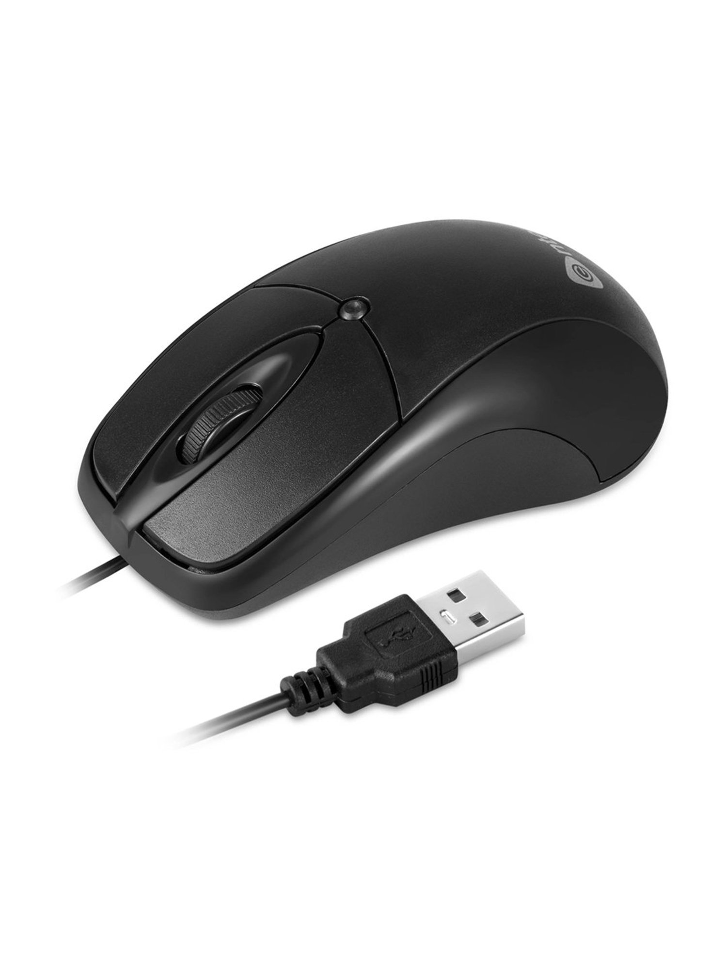 Enter Typist Mini Wired Keyboard + Eternal Wired Optical Mouse Combo Set (Black)