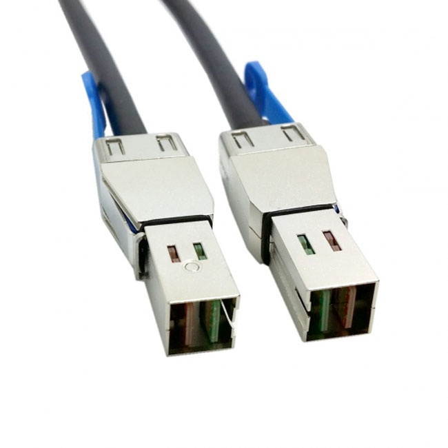 Jimier External Mini SAS HD SFF-8644 to Mini SAS High Density HD SFF-8644 Data Server Raid Cable 50cm 12Gbps SF-069-0.5M