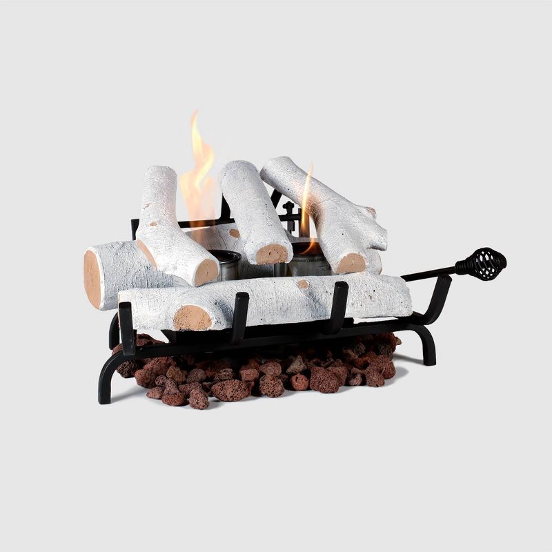 18" Birch Gel Fuel Fire Log - Terra Flame