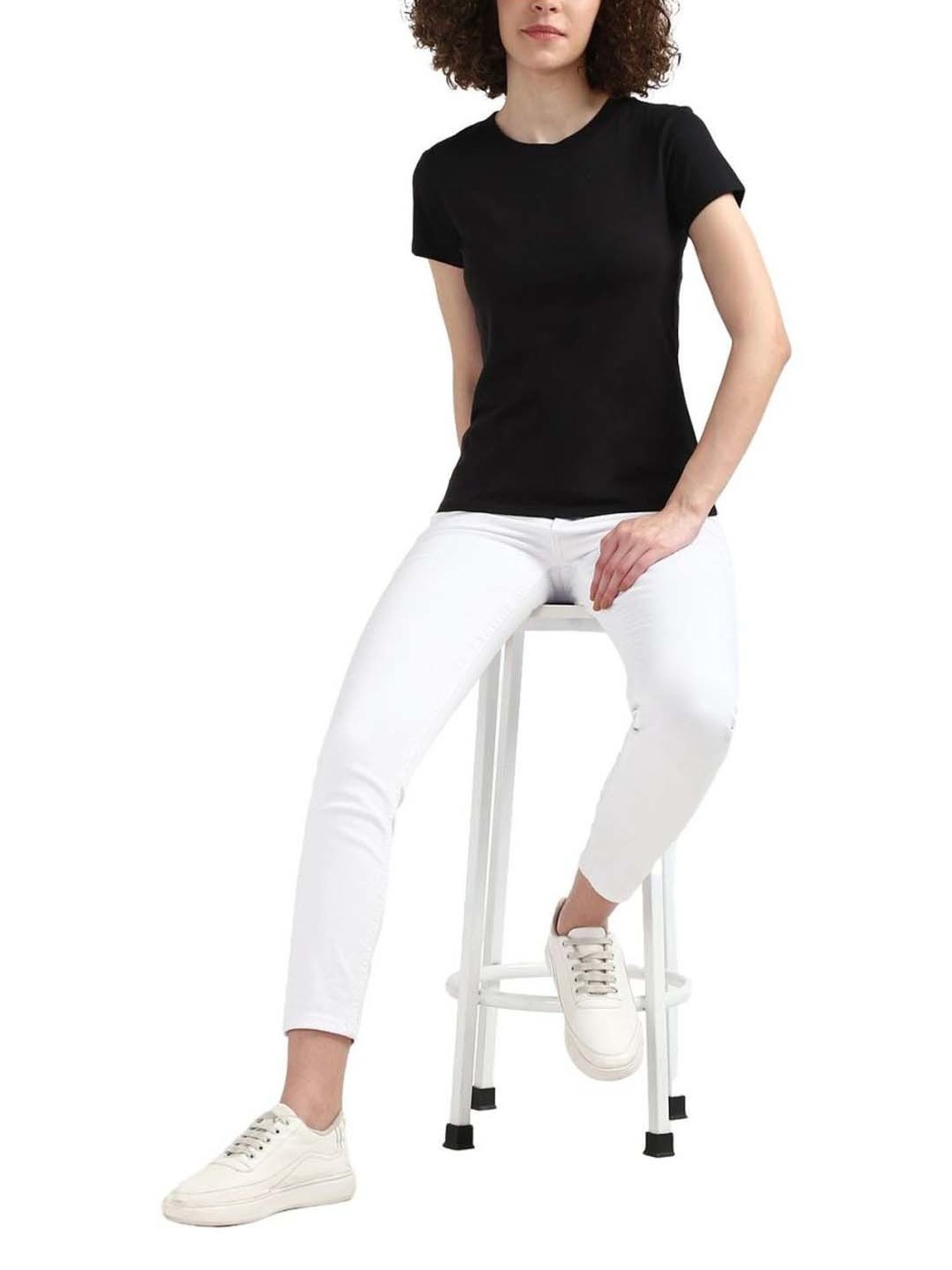 CALVIN KLEIN Black Cotton Logo Print T-Shirt