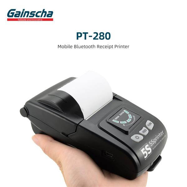 Gainscha PT-280 Steady-Selling Mobile Printer Bluetooth Printer 58mm Receipt Printing