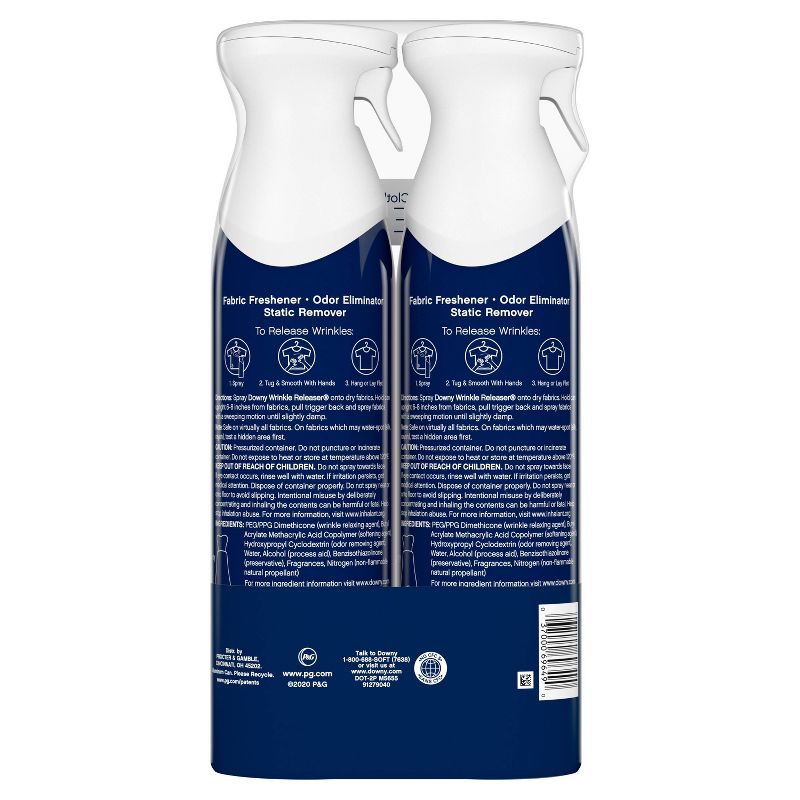 Downy WrinkleGuard Fresh Wrinkle Releaser Fabric Spray - 2pk
