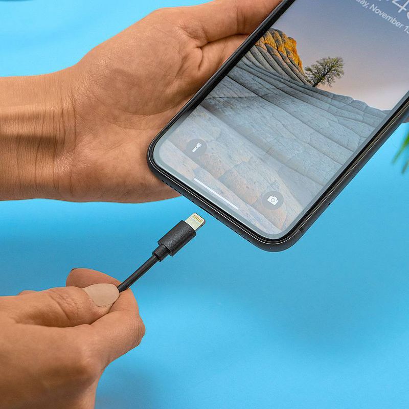 Just Wireless 6ft TPU Lightning to USB-A Cable - Black