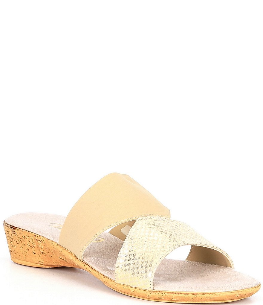 Onex Izabel Cork Wedge Slides