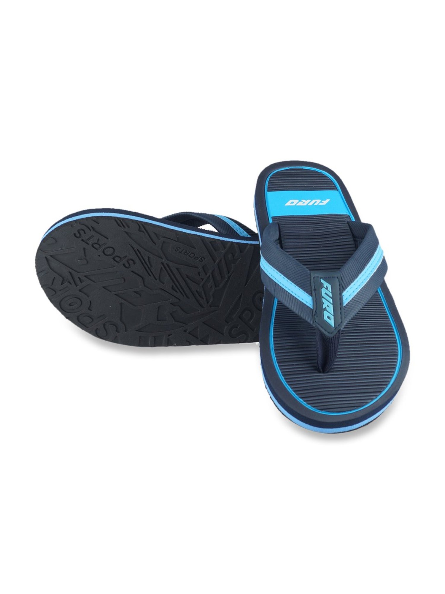 Furo by Red Chief Men's Navy Flip Flops