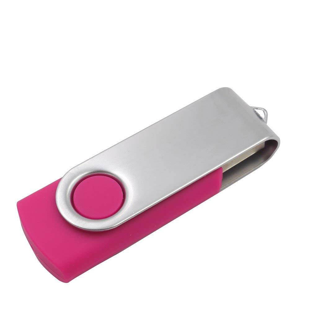 Swivel USB Flash Drives (8GB, Red Rose)