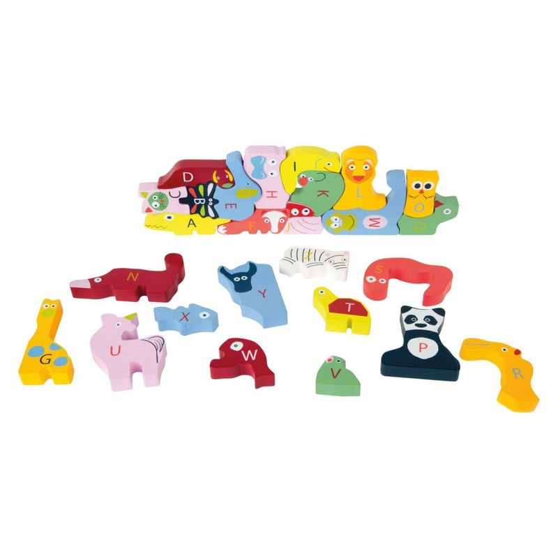 Small Foot Wooden Toys Cute Animals ABC Puzzle - 26pc