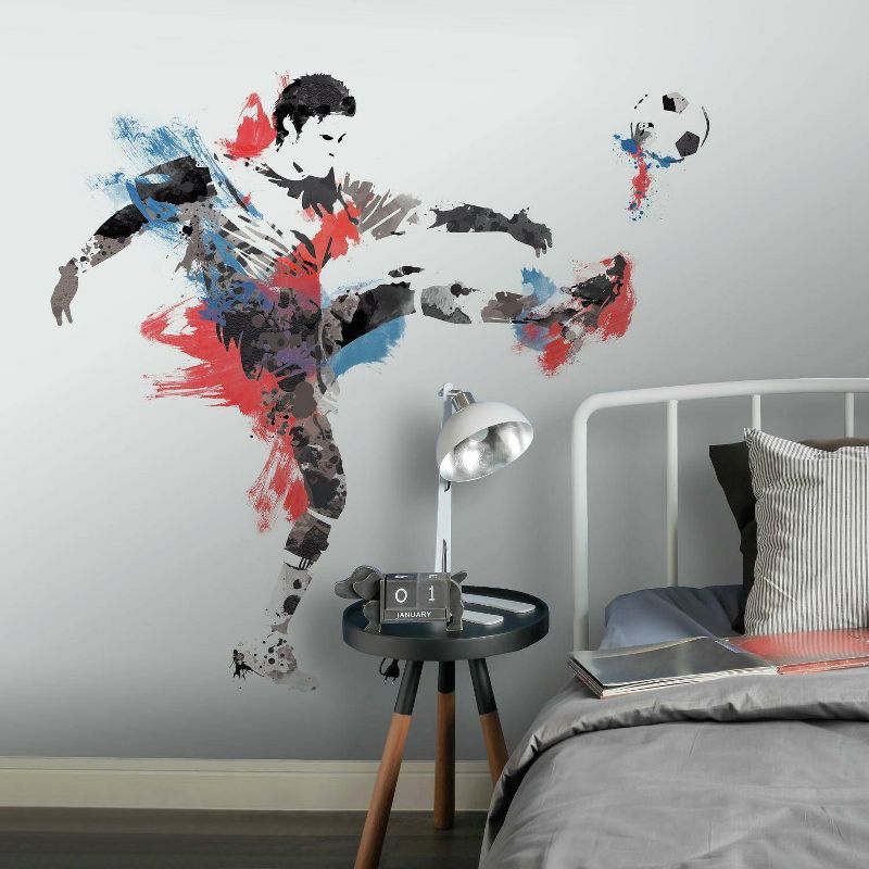 Men's Soccer Champion Peel and Stick Giant Wall Decal - RoomMates