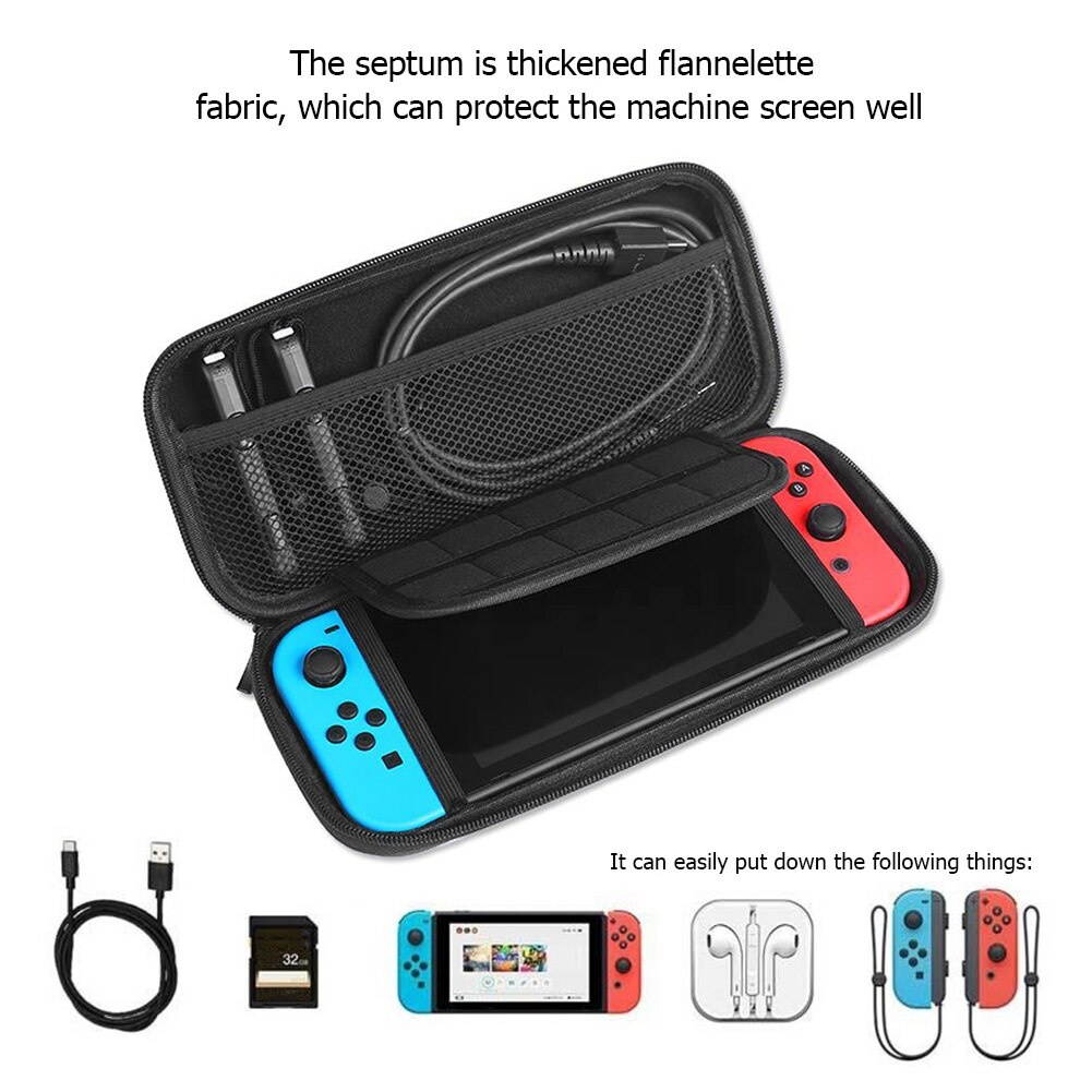 For Nintendo Switch Gaming Controller Carrying Case For Nintendo Switch Hard Shell Travel Storage With 5 Game Cartridge Slots