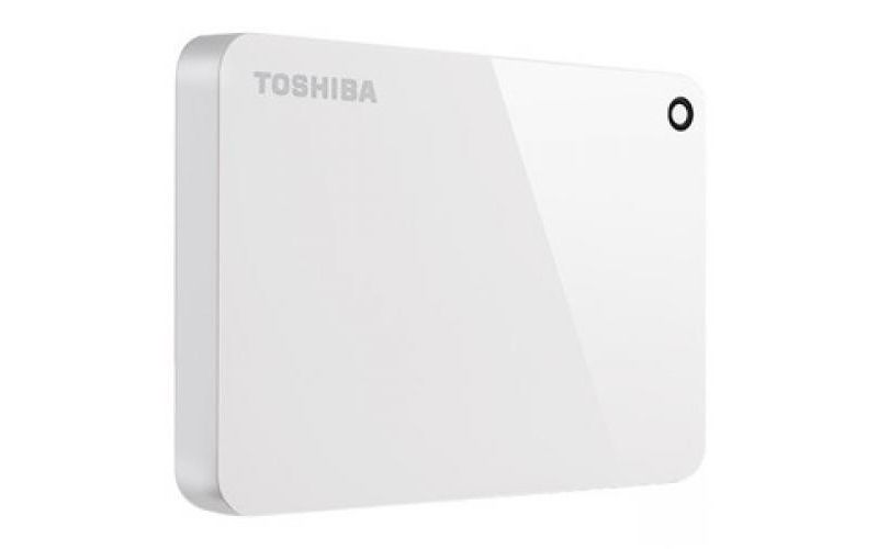 Toshiba Canvio Advance HDTC910XW3AA 1 TB Portable Hard Drive - External - White - USB 3.0