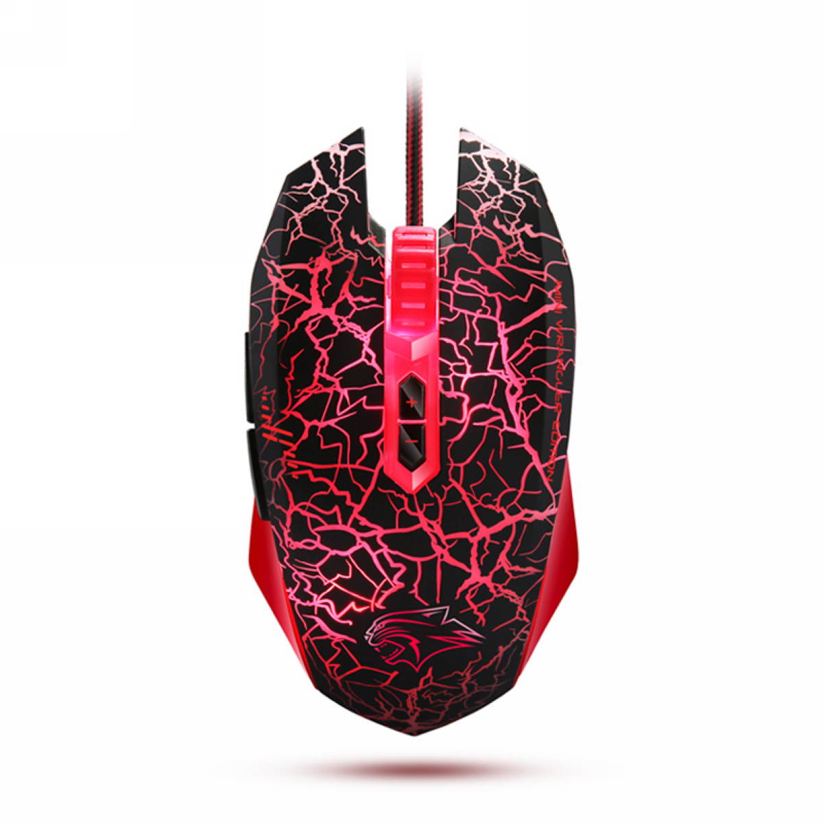Merdia Dare-u MINI WARANGLER Edition G60 6 LED Backlight Free Switch 6 Level DPI USB Wired Gaming Mouse(Red and Black)