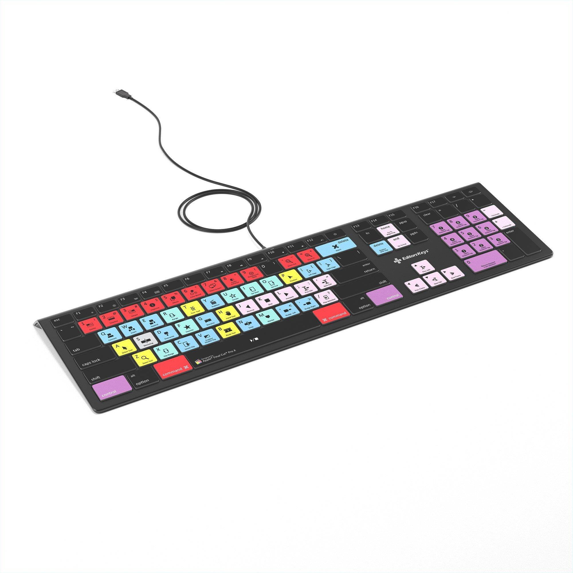 Final Cut Pro X Backlit Keyboard