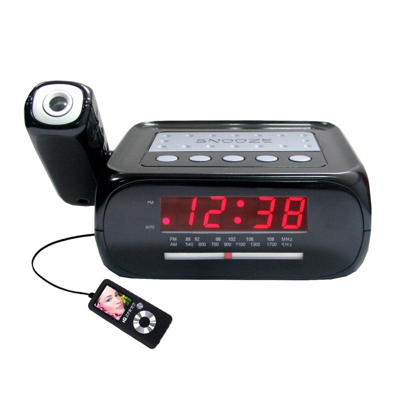 Supersonic SC-371 Digital Projection Alarm Clock with AM/FM Radio