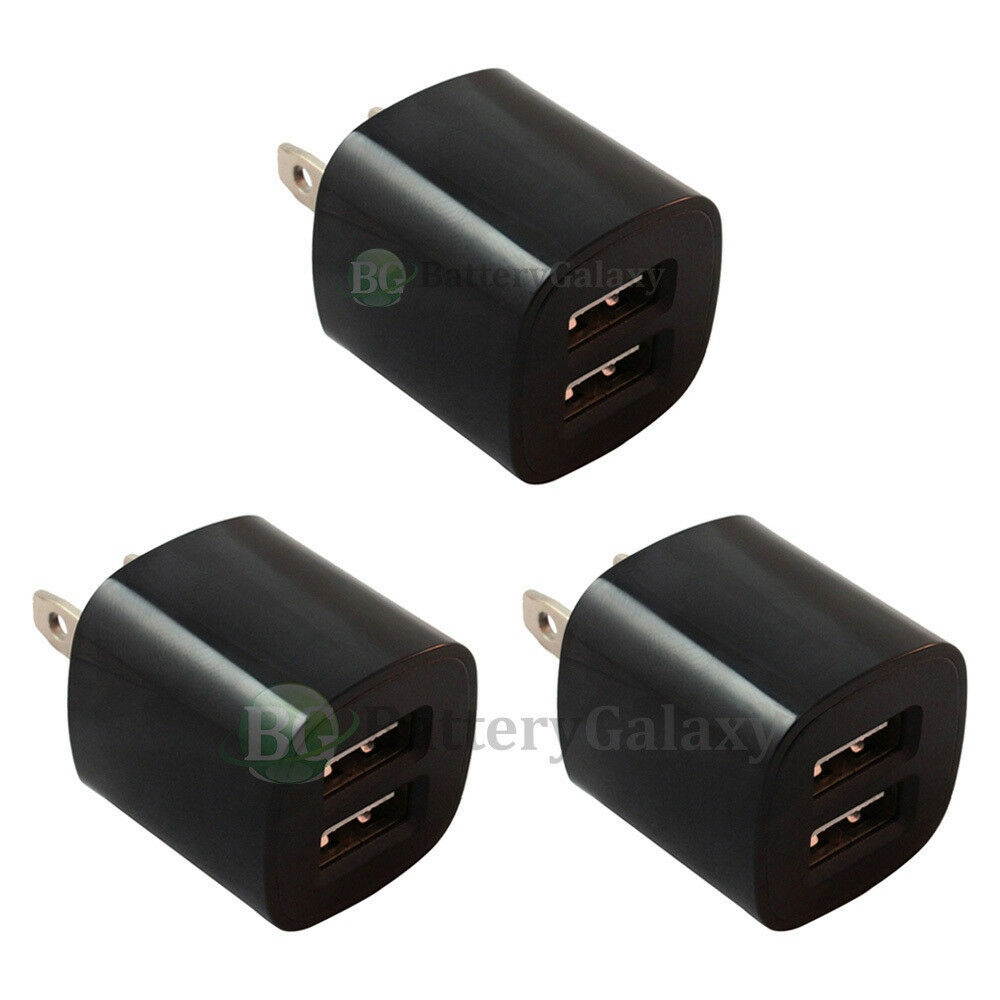 3X Fast Universal Dual 2 Port Wall Charger for  iPhone / Android Cell Phone