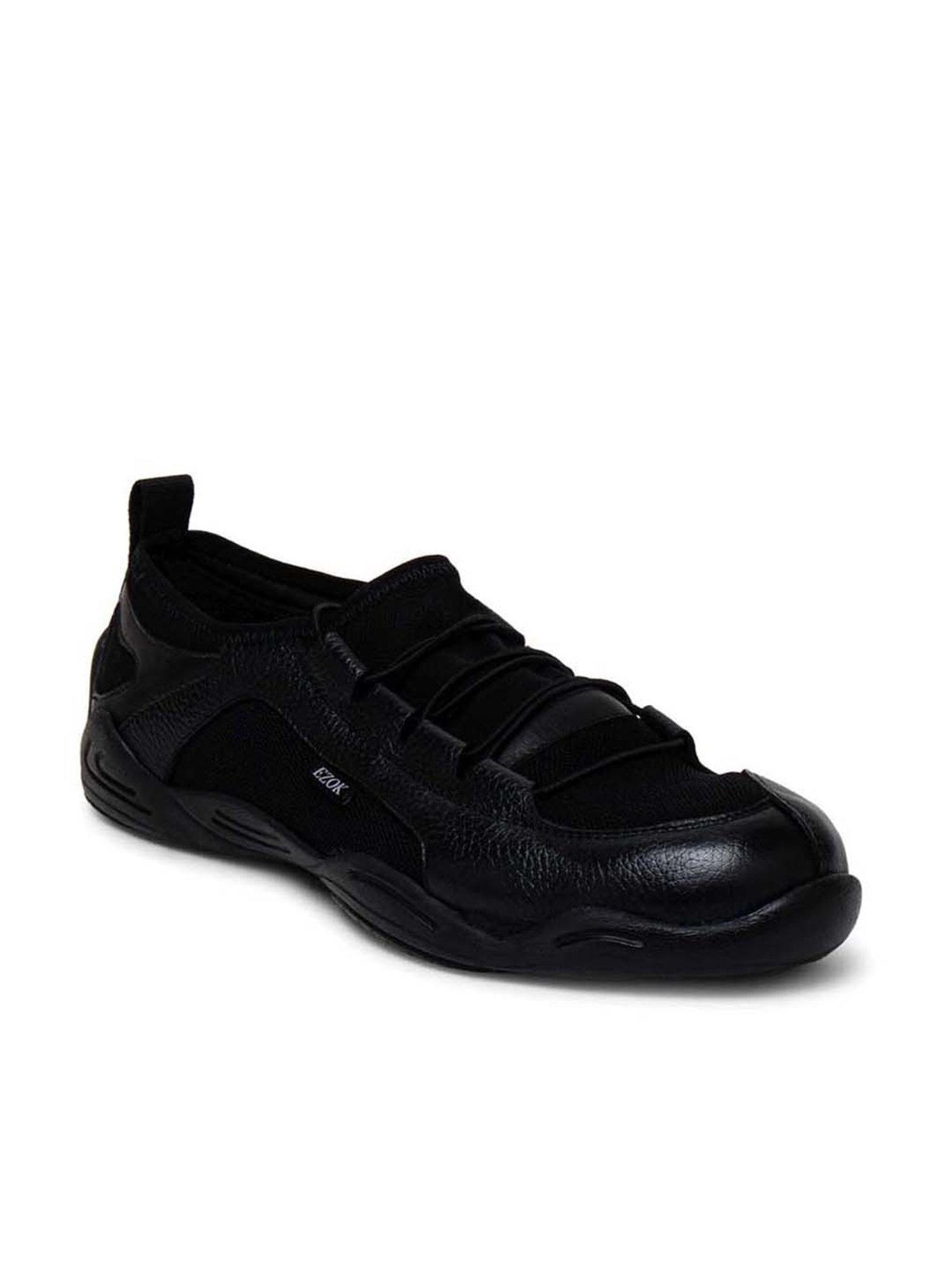 Ezok Men's Black Casual Sneakers