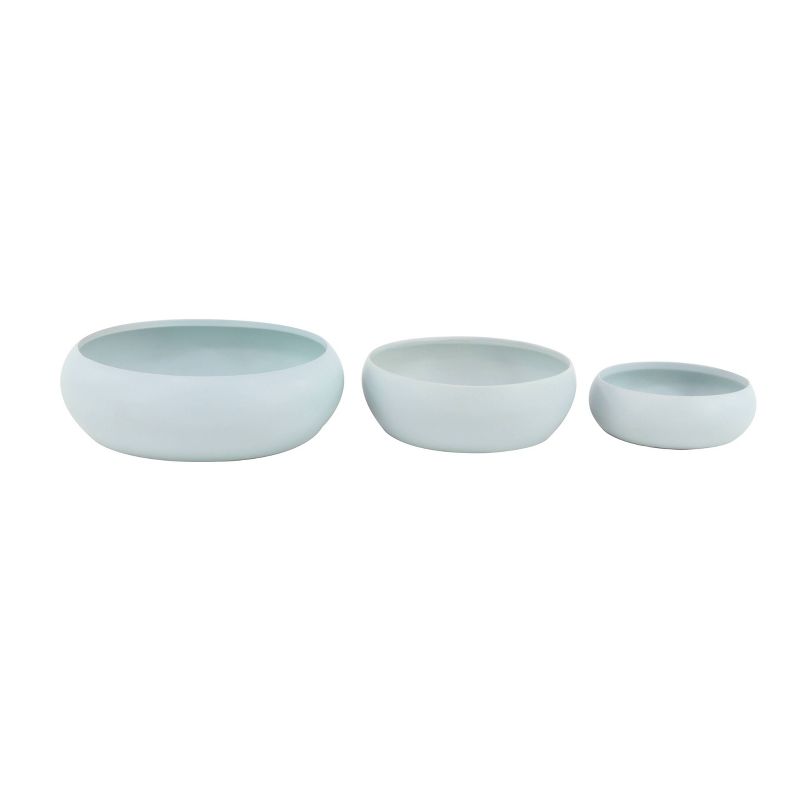 Set of 3 Modern Turned Planters White - Olivia & May