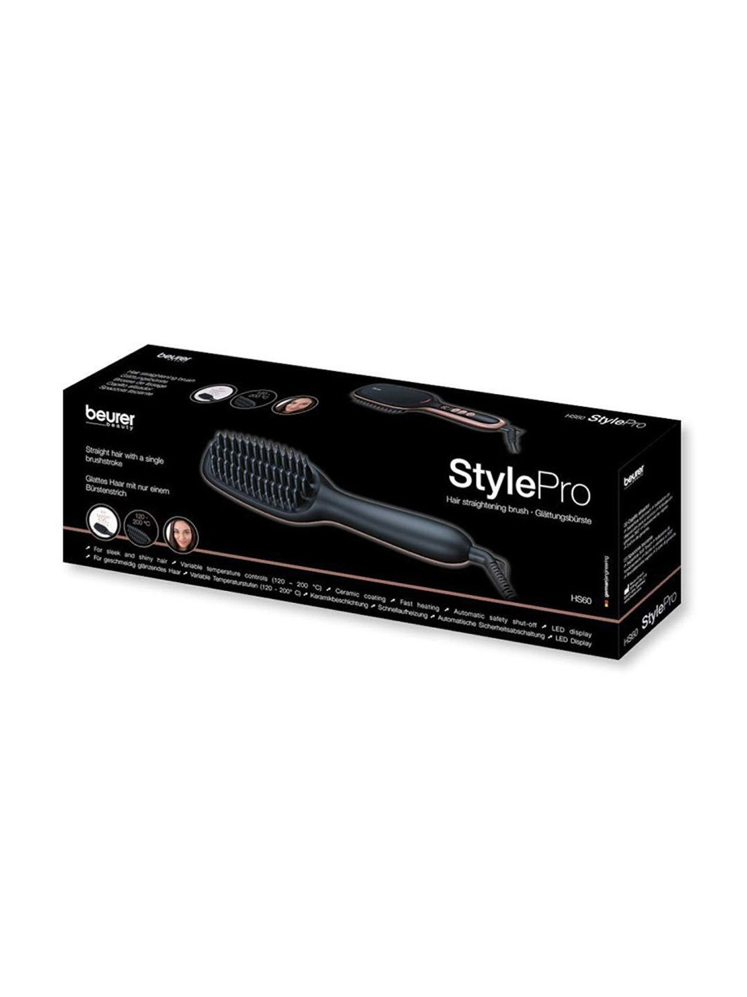 Nova NHC-522CRM Professional Hair Straightener (Black)