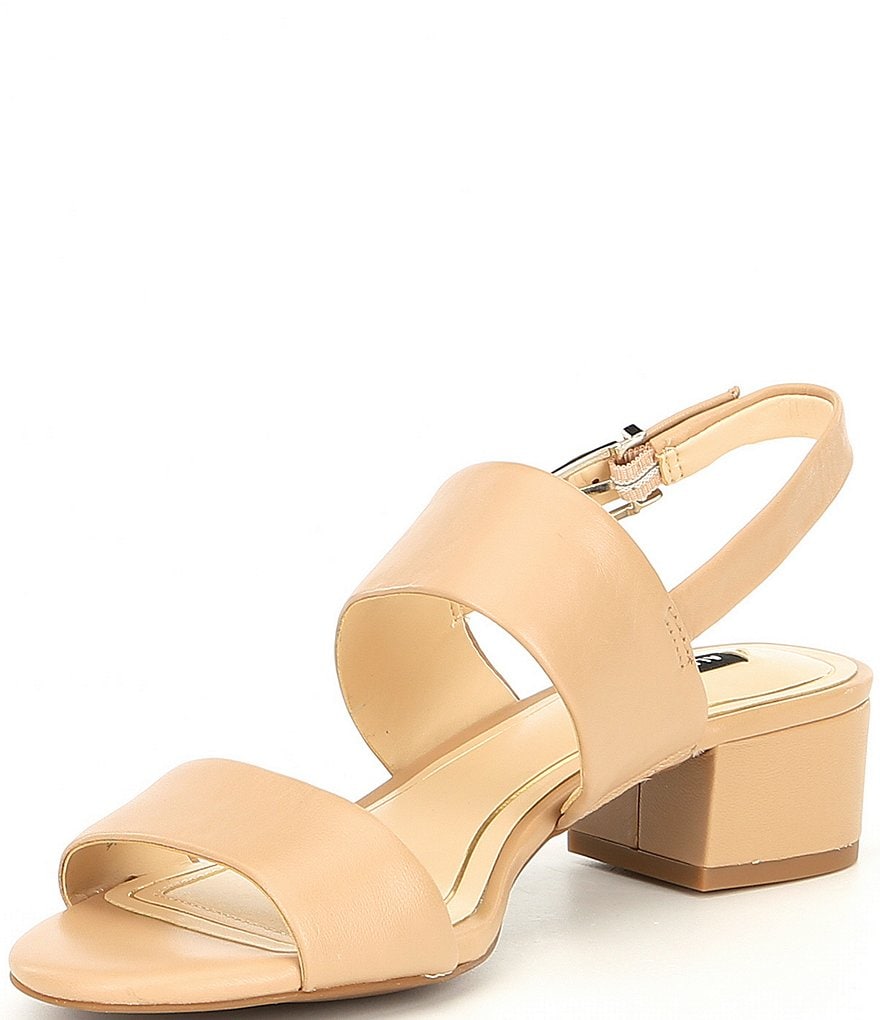 Alex Marie Calina Leather Block Heel Sandals