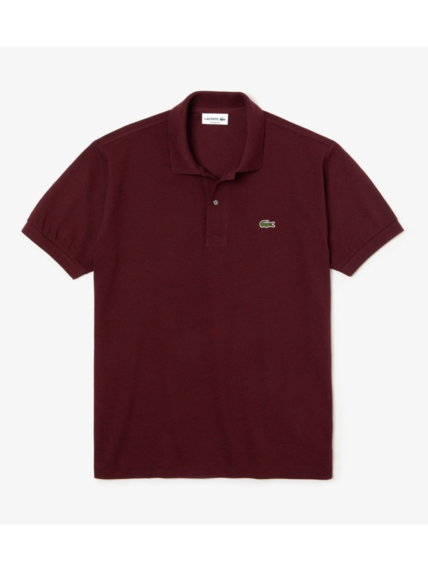 Lacoste Maroon Boxy Fit Marl L.12.12 Polo T-Shirt