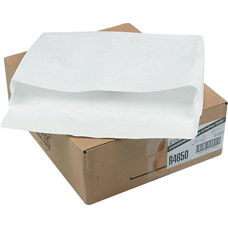 Survivor Tyvek Booklet Expansion Mailer 12 x 16 x 2 White 100/Carton R4650