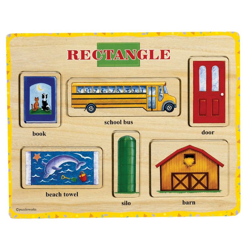 Puzzleworks Self Correcting Coloful Shape Puzzles  - Set of 6