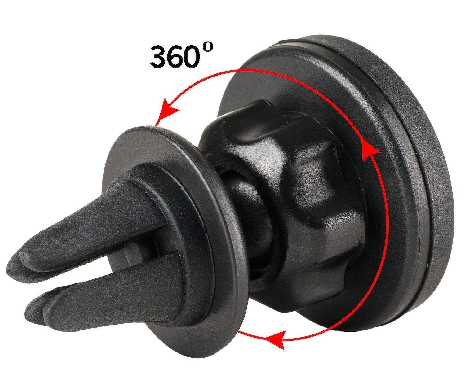 WizGear Universal Air Vent Magnetic Car Mount Holder for Cell Phones and Mini Tablets with Fast Swift-Snap Technology Magnetic Cell Phone Mount with Swivel Head