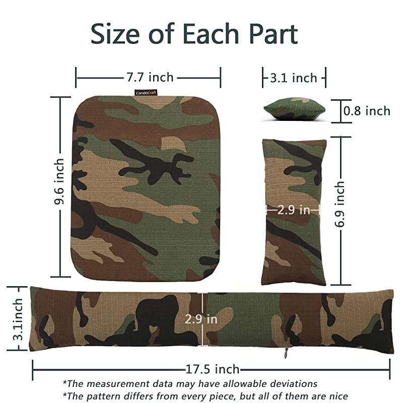 Pad Wrist Support Set Keyboard Wrist Rest Pad Bean Bag with Ergobeads Wrist Pain Relief for Easy Typing Office PC Laptop SkinFriendly Breathable Washable Durable Camouflage