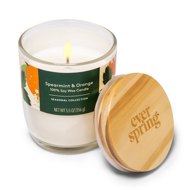 Spearmint & Orange Candle - 5.5oz - Everspring™