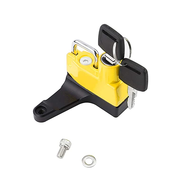Motorcycle Anti-Theft Helmet Lock for Ducati Monster 696/796 all years Montser 1100 2009-2010 (Non EVO model) -Yellow