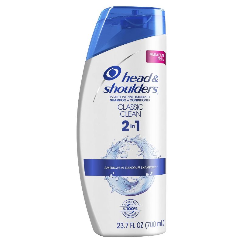 Head and Shoulders Classic Clean Anti-Dandruff 2 in 1 Paraben Free Shampoo and Conditioner - 23.7 fl oz