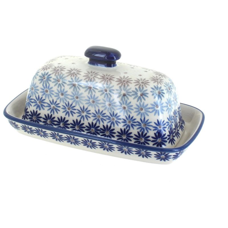 3R Studios Pressed Glass Butter Dish