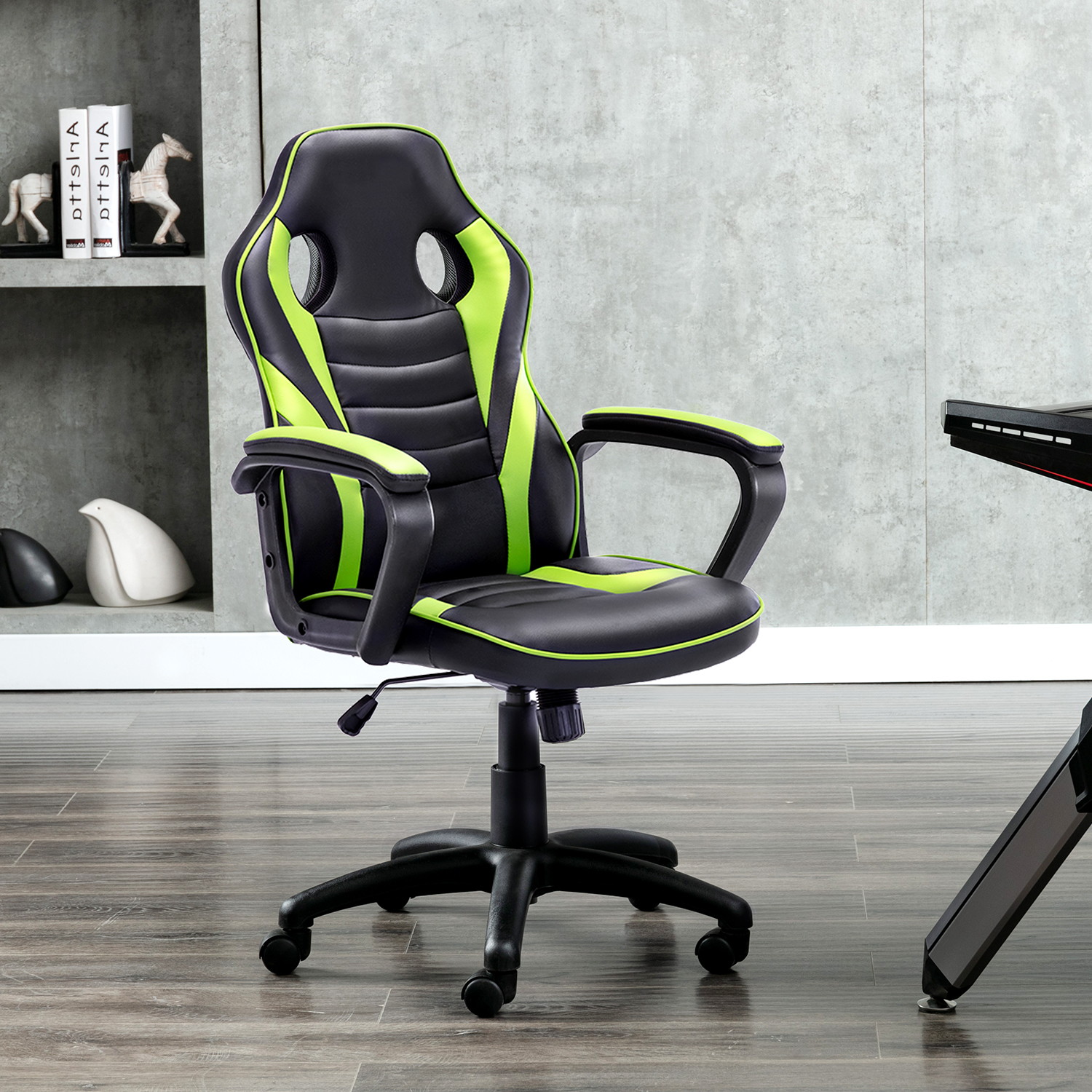 Gaming Chair Ergonomic Leather Recliner Racing Computer Chair High Back Adjustable Swivel Executive office Desk Chair E-Sport Video Game Chair with Lumbar Support