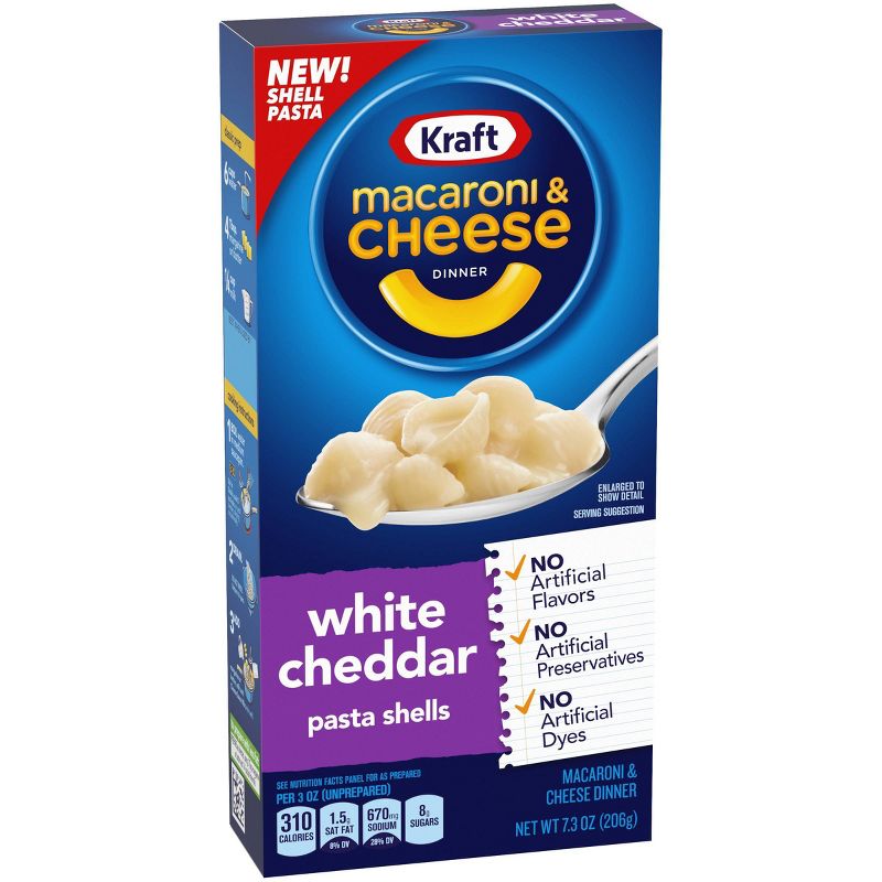 Kraft White Cheddar Macaroni & Cheese Dinner 7.03oz