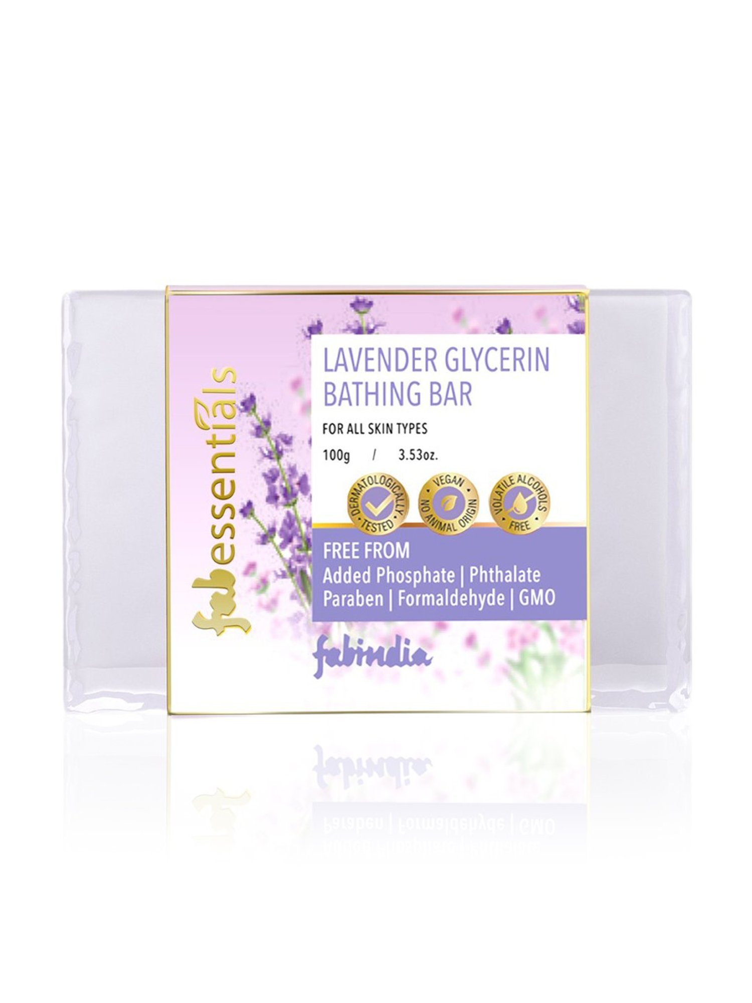 Fabessentials Lavender Glycerin Bathing Bar - 100 gm