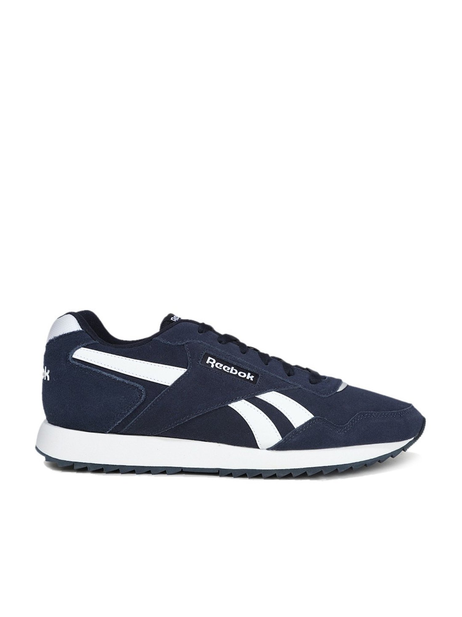 Reebok Men's Glide Ripple Navy Casual Sneakers