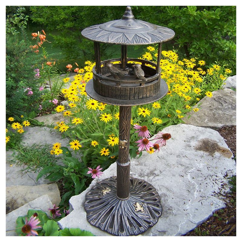 41" Iron Bird Feeder - Oakland Living