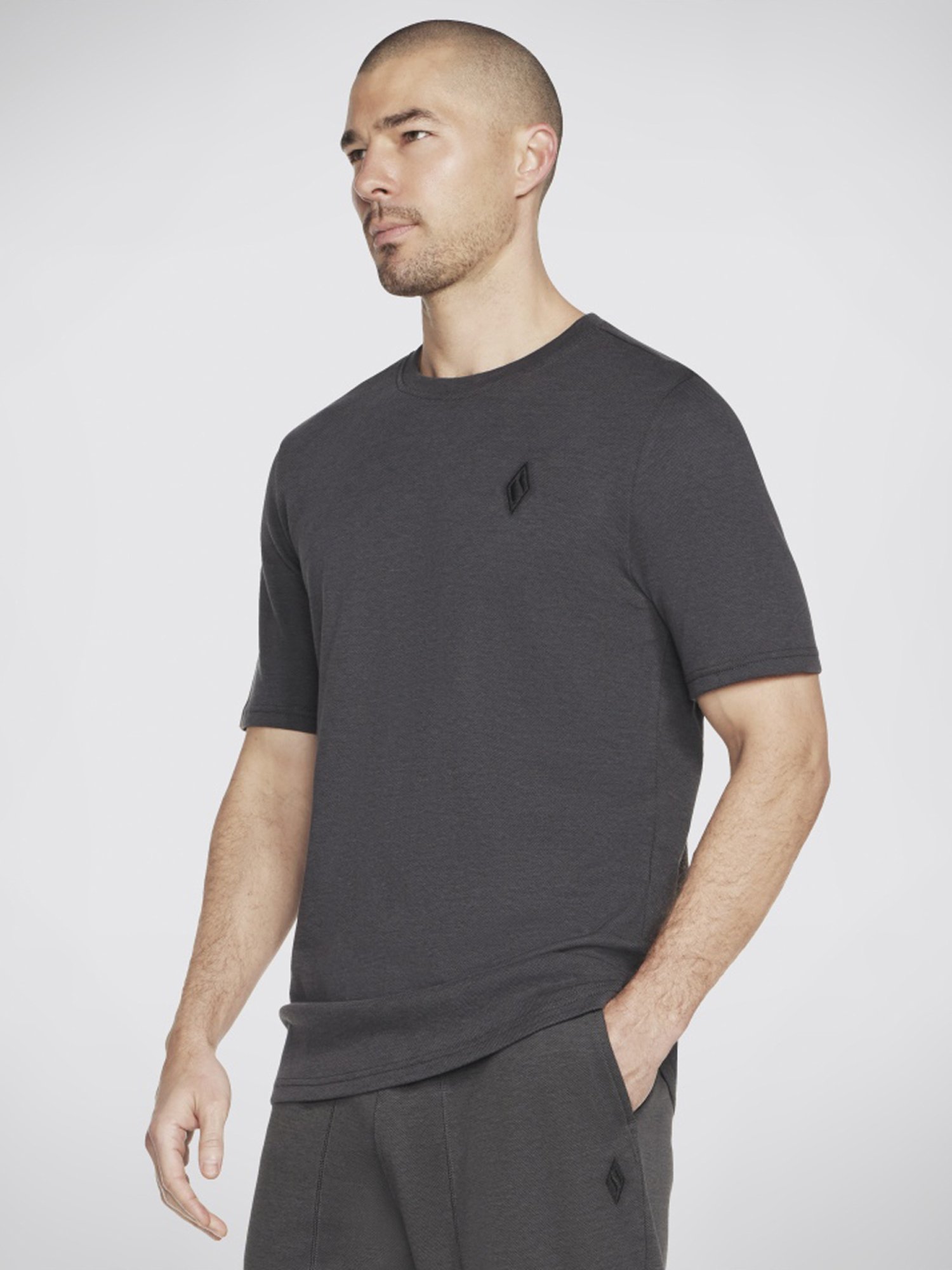Skechers Dark Grey Relaxed Fit T-Shirt