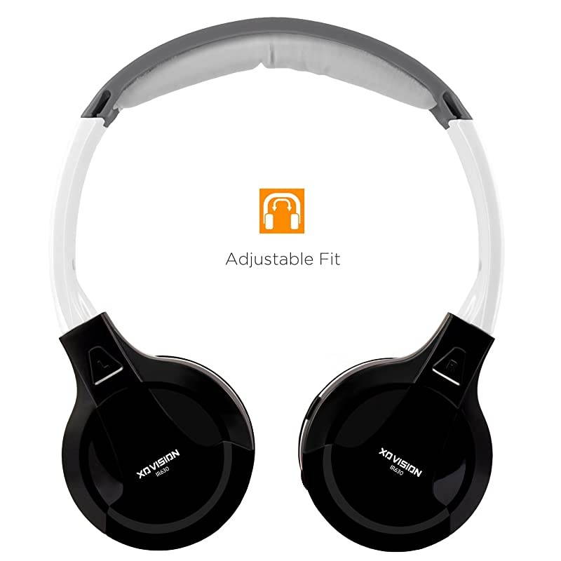 Universal IR in Car Entertainment Wireless Foldable Headphones Black