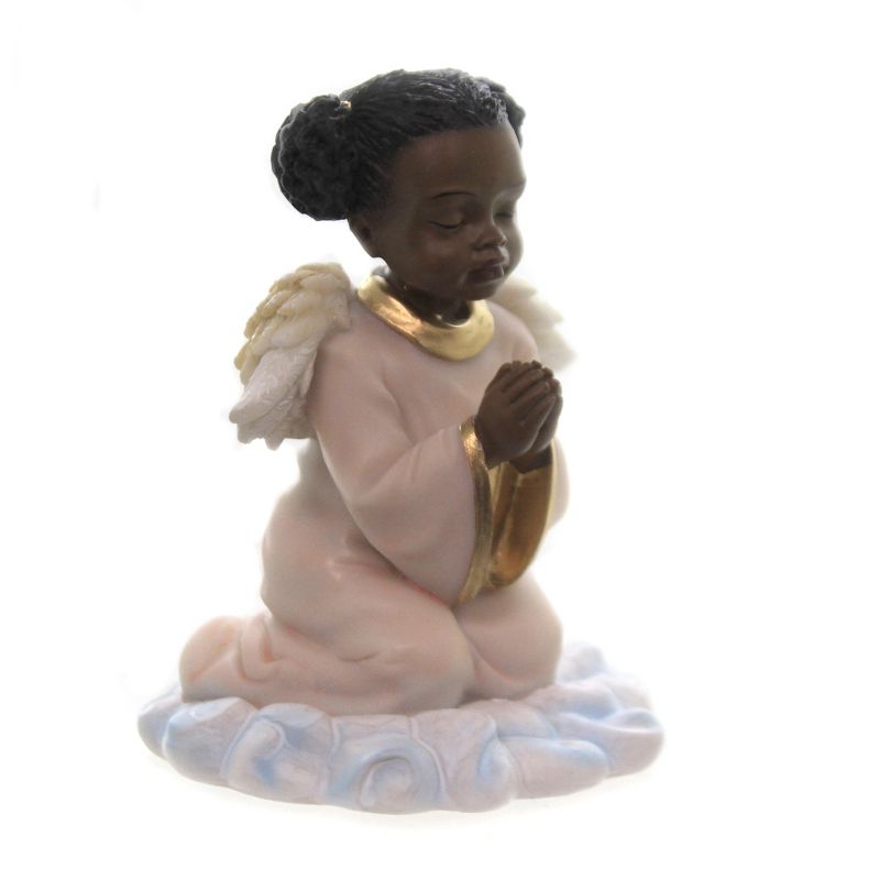 Black Art 3.5" Praying Angel Girl Religious Culture Heritage  -  Decorative Figurines