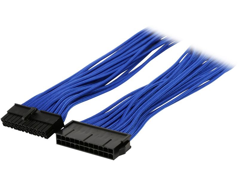 Phanteks PH-CB24P_BW 1.64 ft. (0.50 m) 24 Pin M/B Extension Cable 500mm Length