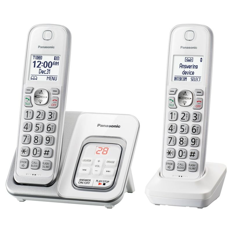 VTech CS6949-2 DECT 6.0 Standard Phone - Silver, Black - Cordless - 1 x Phone Line - 2 x Handset - Speakerphone - Answering Machine