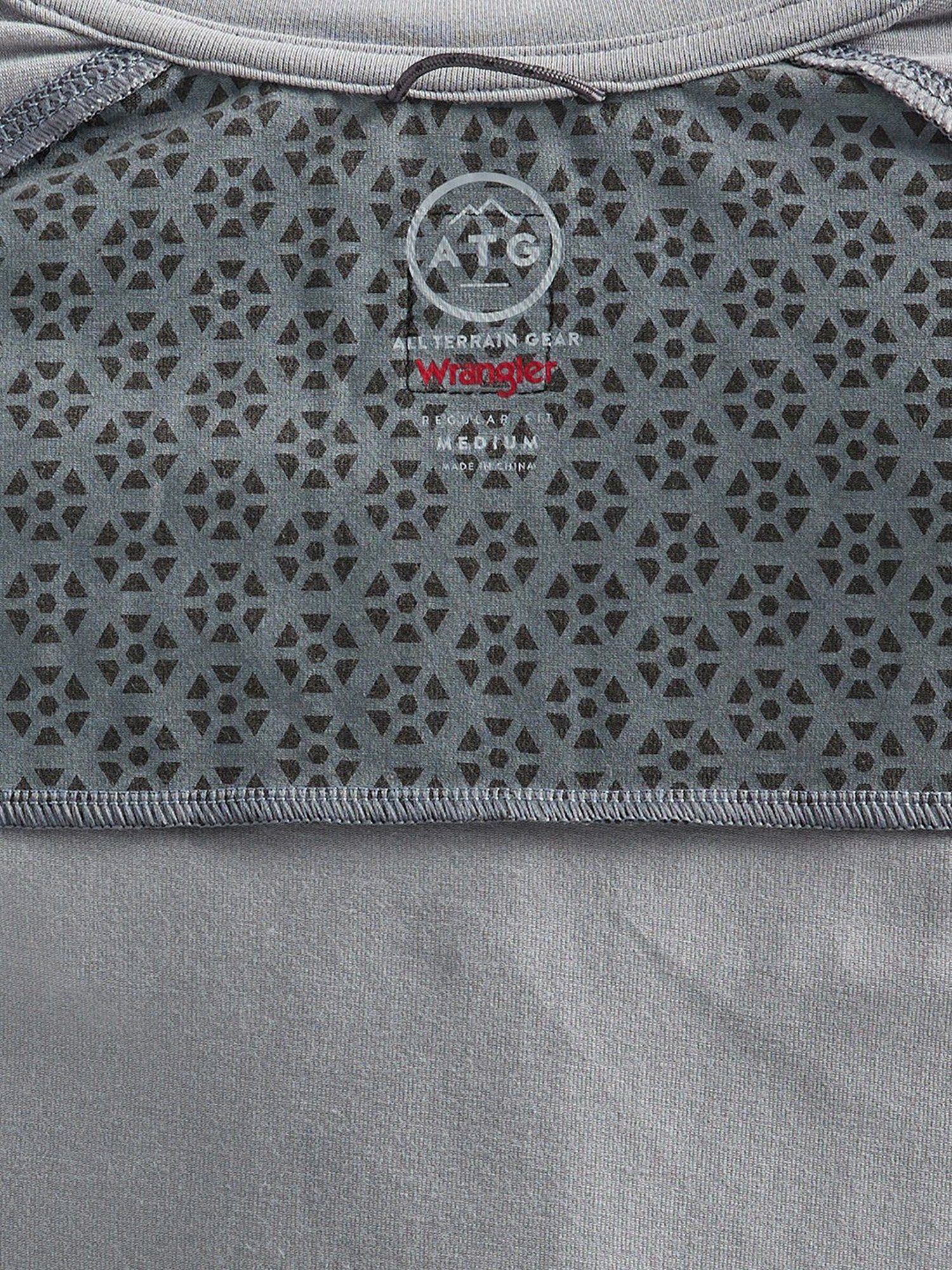 ATG By Wrangler Dusty Blue Regular Fit Crew T-Shirt