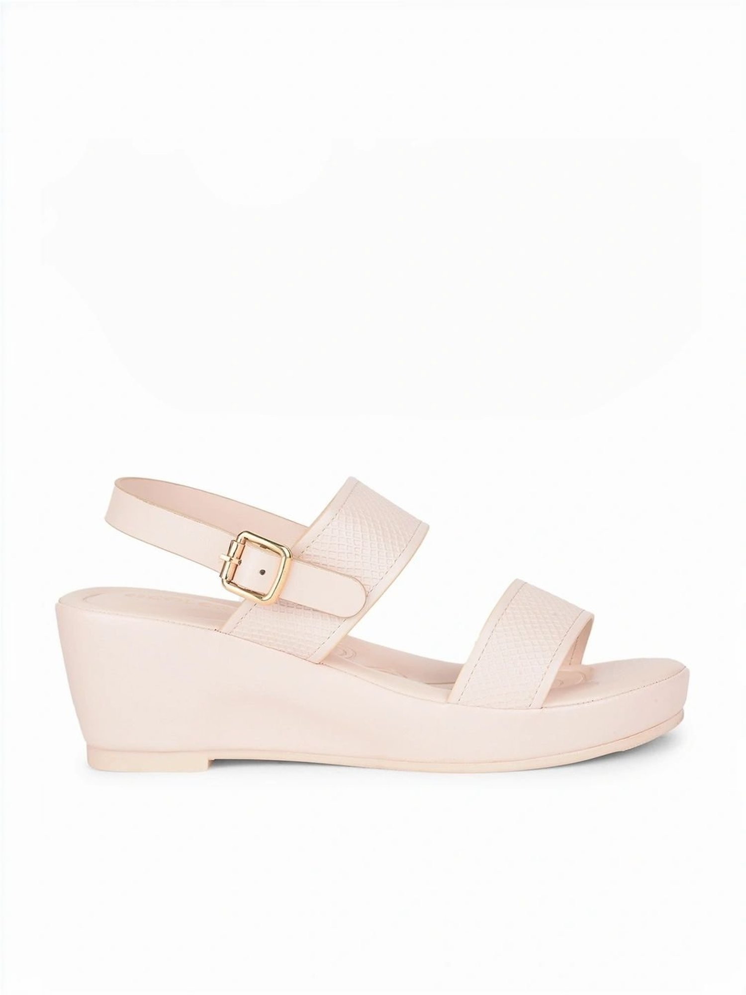 Healers by Liberty Women's Beige Back Strap Wedges