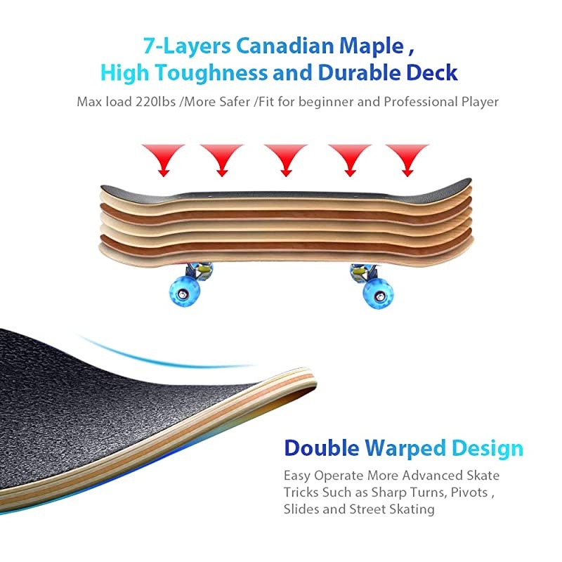 Sport Outdoor Electric Skateboard Longboard Dancing Board Double Rocker Board Waterproof Diamond Griptape Sheet Sticker Deck Sandpaper (Cloud Crance)