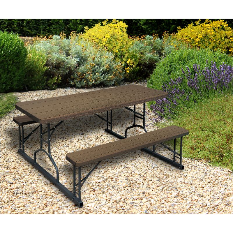 5pc Tray Table Set White - Flora Home